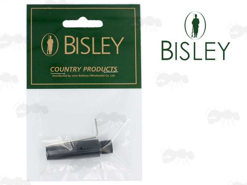 Slip-On Black Anodised Aluminium 1/2x20 TPI Threaded Muzzle Adapter for Air Arms S300, S310, S400, S410 Rifles by Bisley in Packaging