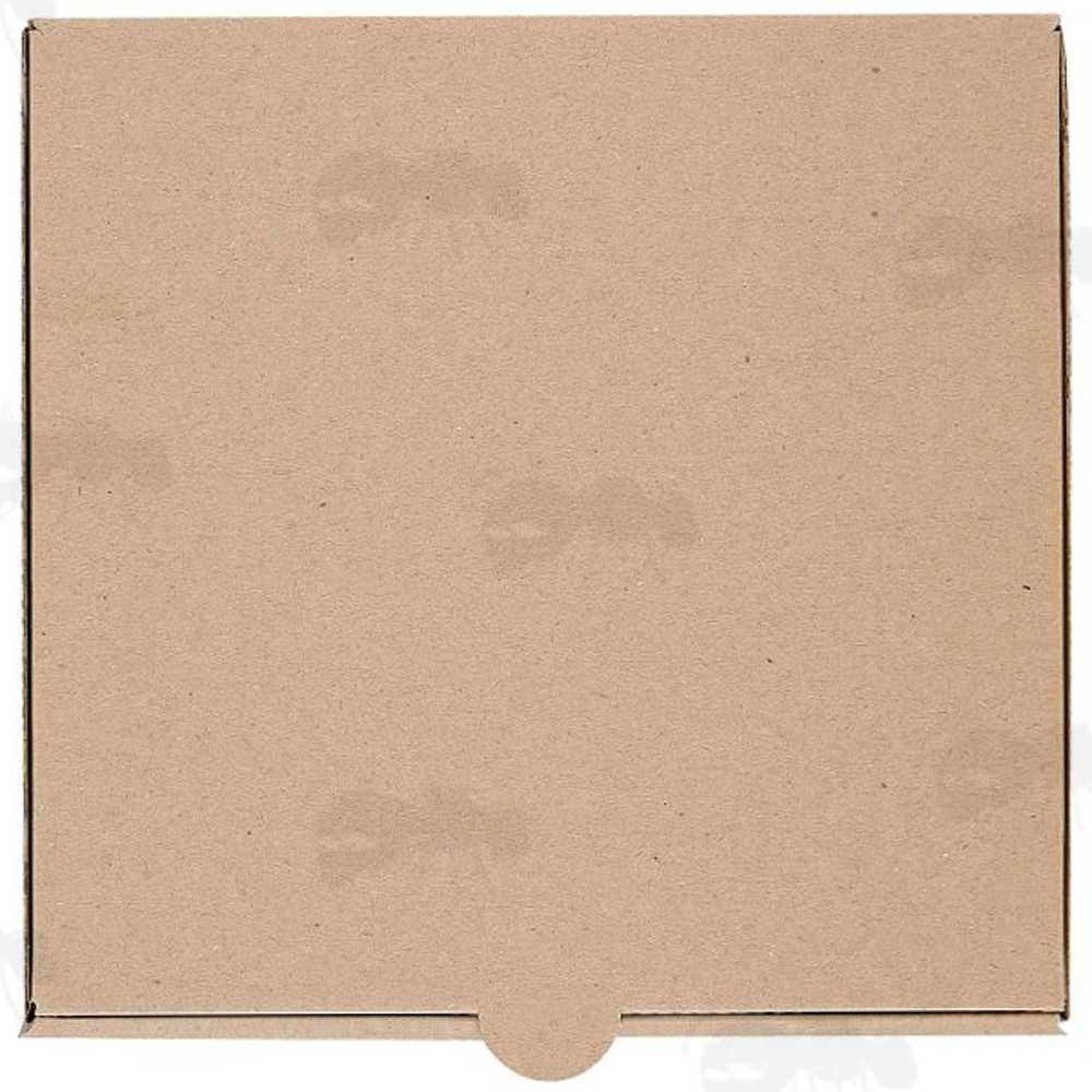 Assembled Brown Cardboard 7 Inch Square Pizza Boxes with Integral Lid