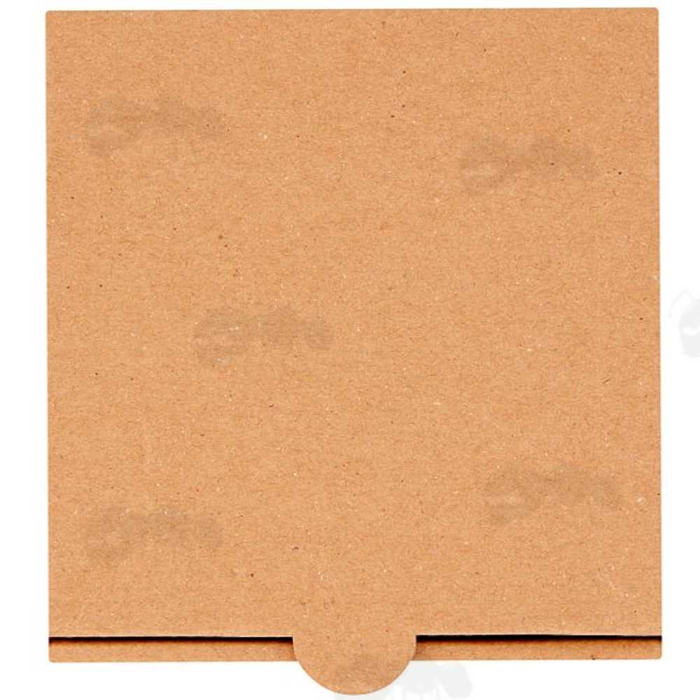 Assembled Brown Cardboard 5 Inch Square Pizza / Side Order Boxes with Integral Lid