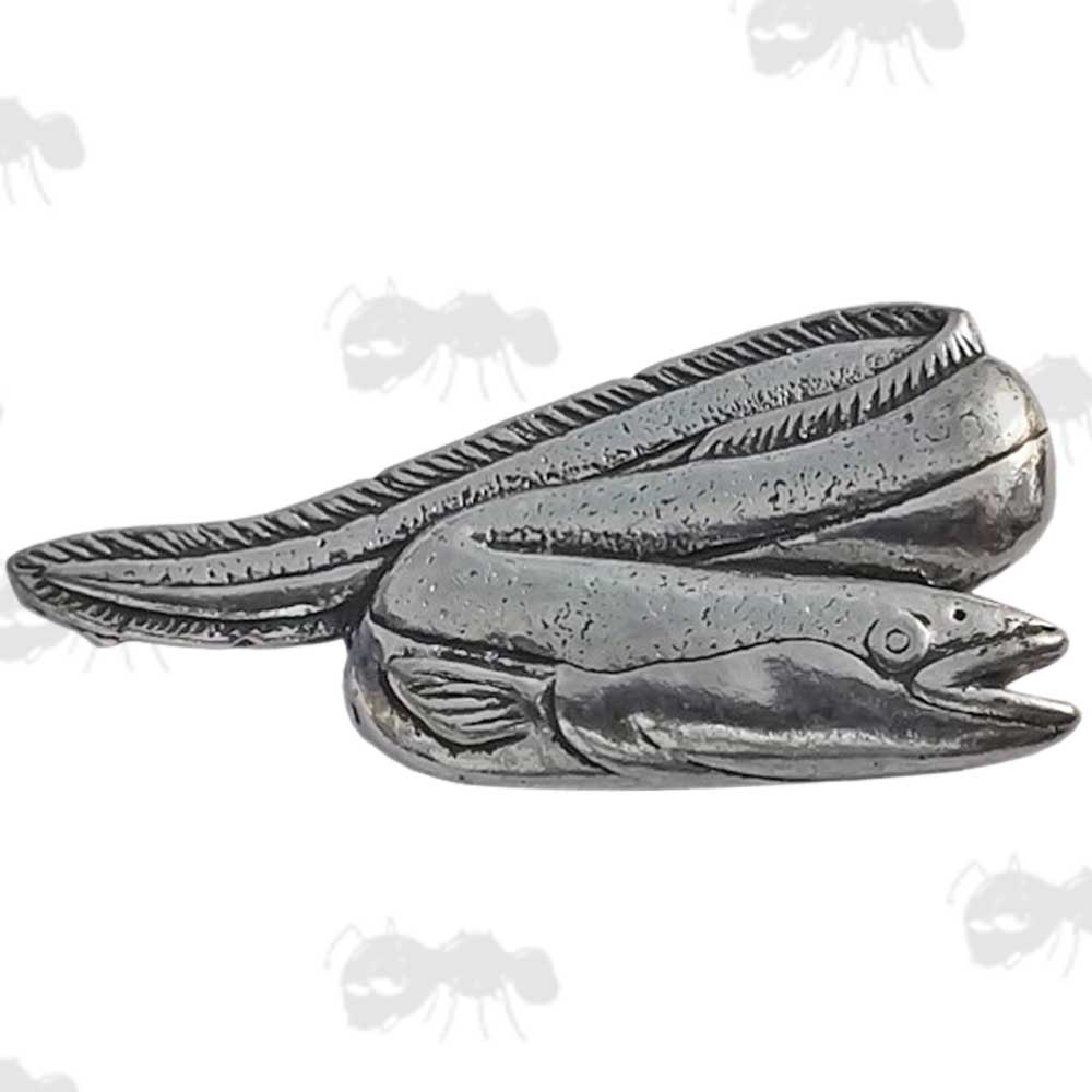 Eel Pewter Pin Badge
