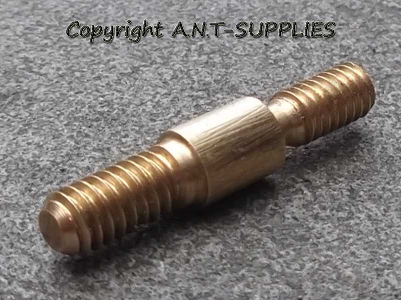 Double Male Parker Hale Brass Adapter for .22 US Swabs to UK Rifle Barrel Cleaning Rods