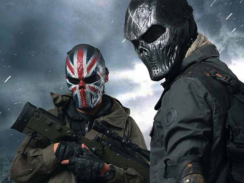 M06 Warrior Airsoft Mask UK Flag British Design