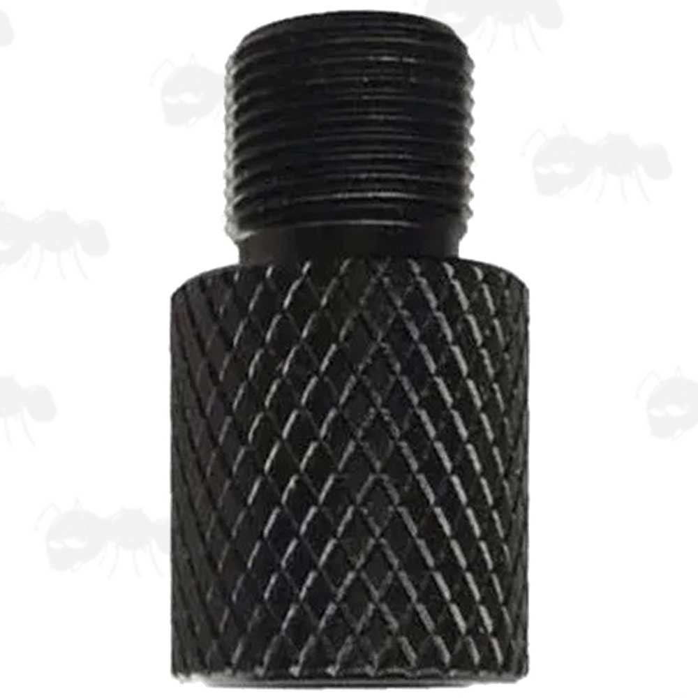 Black Anodised Alloy 1/2x28 TPI To M14x1 Right Hand Thread Muzzle Adapter