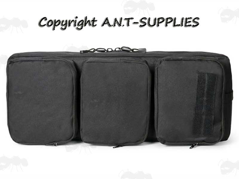 Black Canvas Small Machine Gun Backpack Carry Case