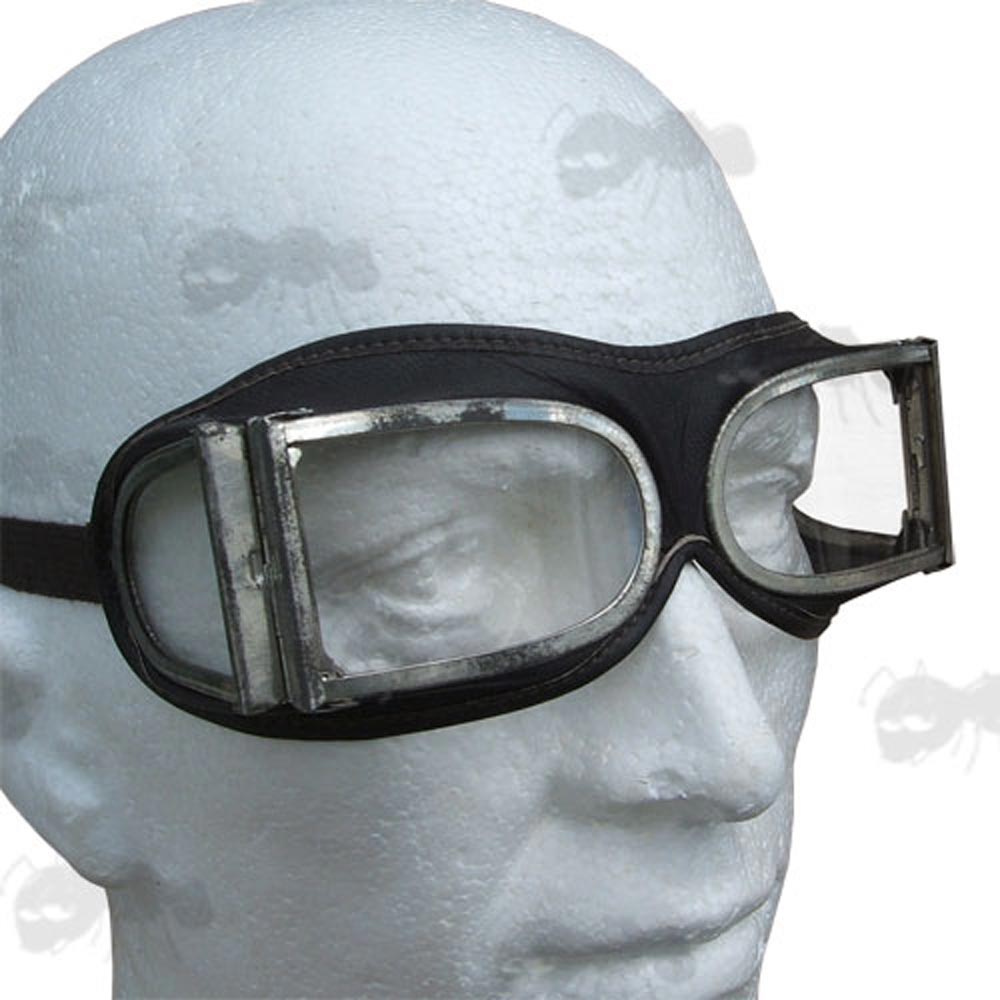 Steampunk Clear Lenses Chinese Folding Flying Goggles