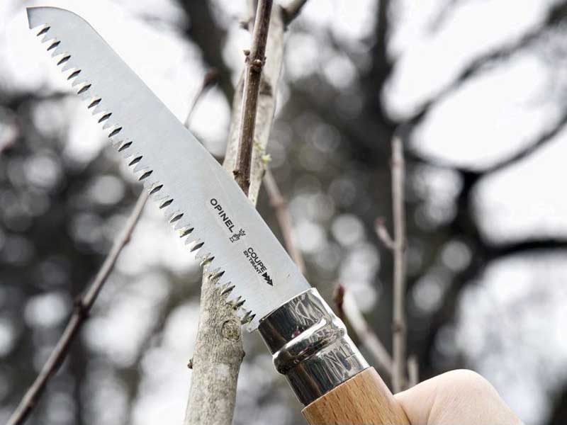 Opinel No.120Saw Folding Saw In Use