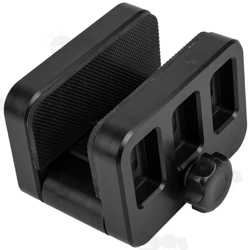 All Black Polyformaldehyde PCP Rifle Tripod Fitting Saddle Mount Rest with Dual Thread Fitting