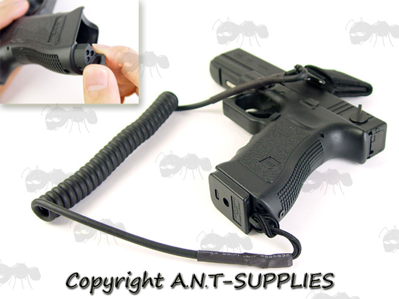 Pistol Lanyard Fitting Glock 17 / 18 Handgun Plug