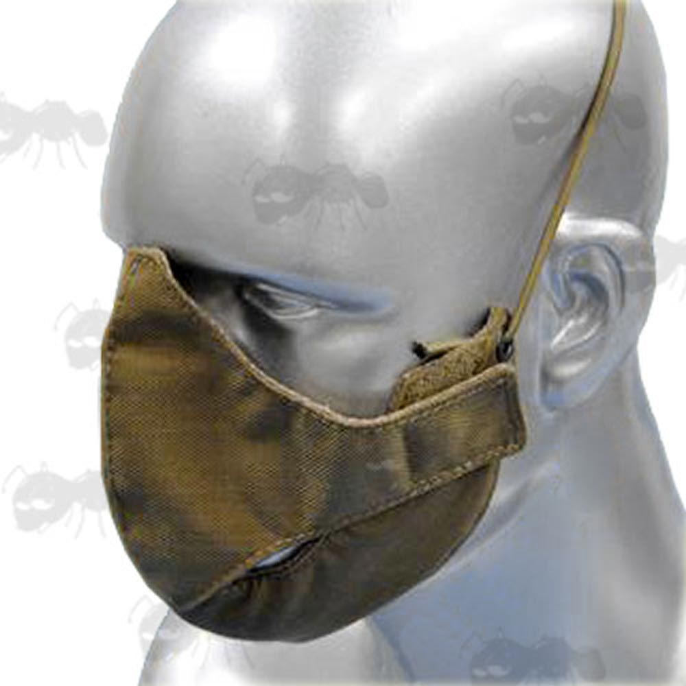 Lower Face Mask TwoPiece Cycling, Airsoft, Paintball Face Comforter
