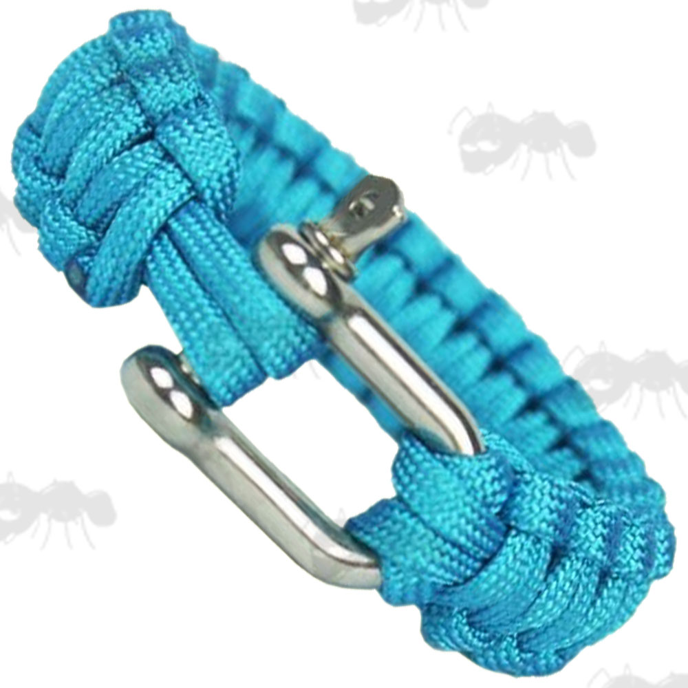 Paracord Survival Bracelet With Stainless Steel Shackles UK