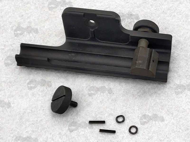 Base View of The Black M14 / MA1 One Piece Scope Rail Mount
