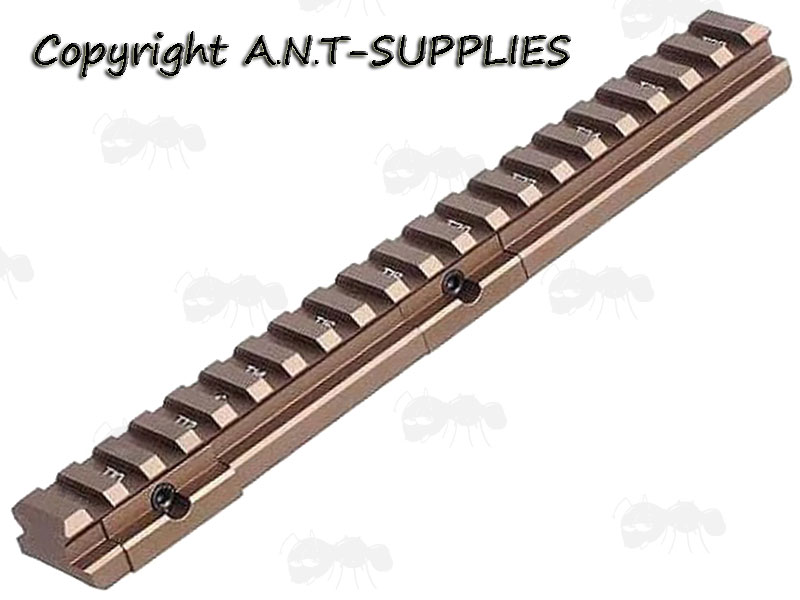 Dark Earth Anodised Metal SA80 / L85 Sight Rail to Picatinny STANAG Adapter