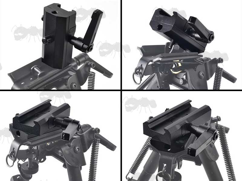 Weaver Rail Mounted QD Bipod Stud with Panning Feature Fitting to a Bipod