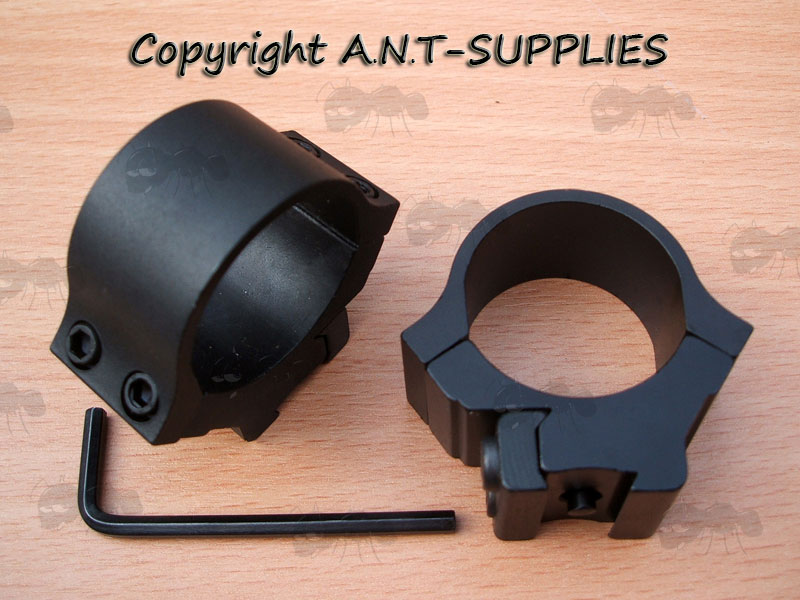 Darth Low-Profile Double-Clamped Arched 30mm Scope Ring for Dovetail Rails