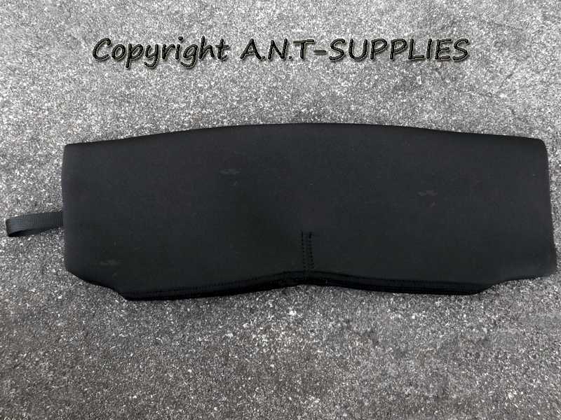 Black Neoprene Rifle Scope Cover with Red Trim