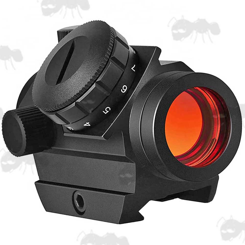 AnTac Red Dot Sight with Rubber Bikini Style Lens Covers, for Weaver / Picatinny Rails