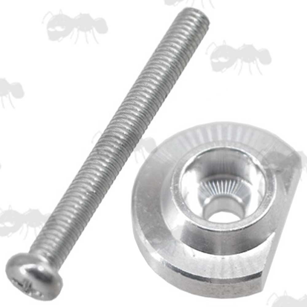 Metal Airsoft Buttstock Buffer Tube Holder with Screw