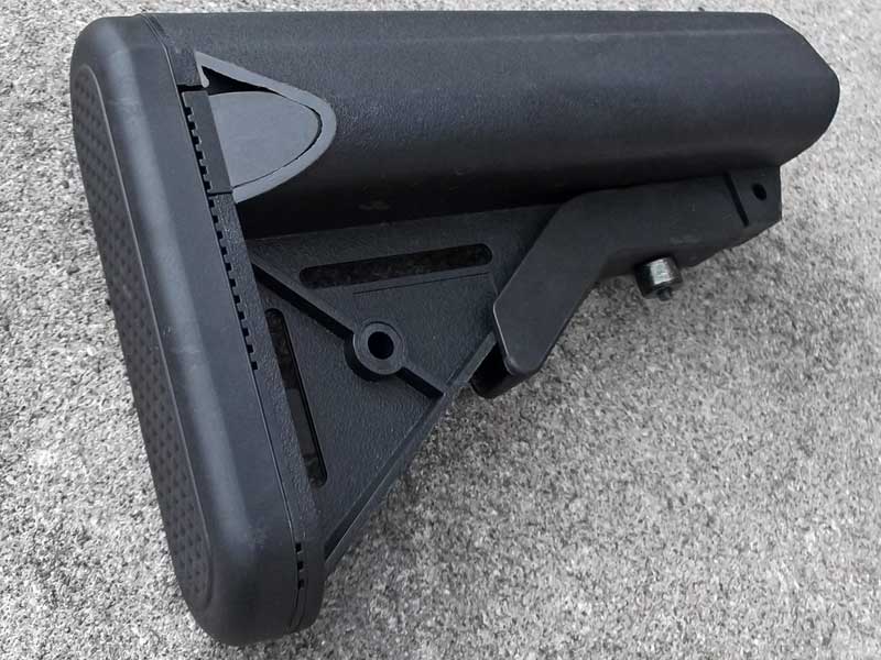 All Black AR-15 SOPMOD Collapsable Rifle Buttstock