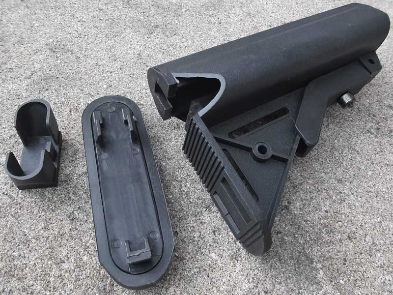 All Black AR-15 SOPMOD Collapsable Rifle Buttstock