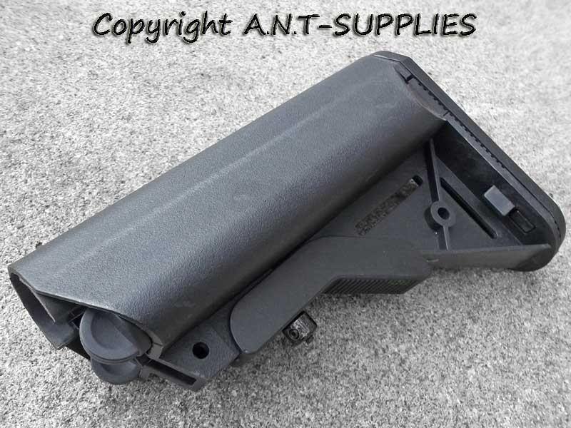 All Black AR-15 SOPMOD Collapsable Rifle Buttstock