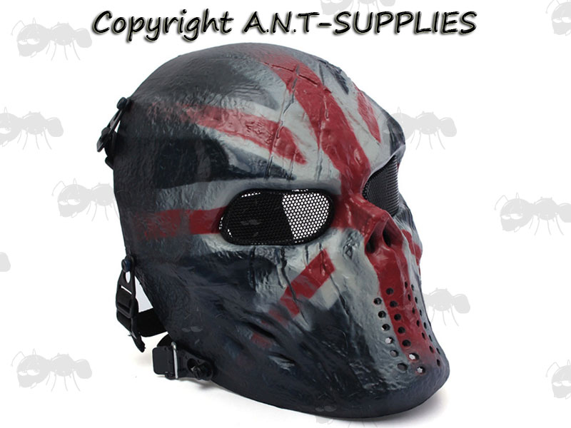 Warrior Airsoft Mask with UK Flag Design