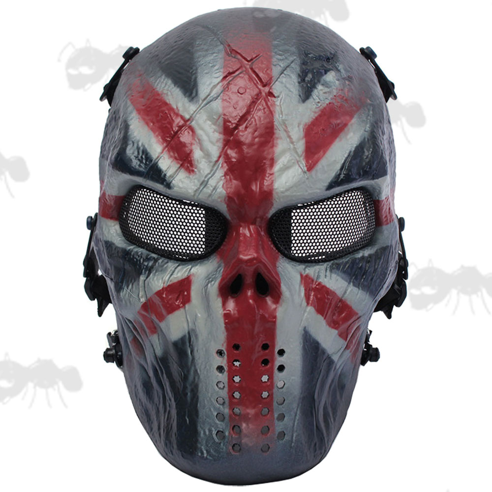 Warrior Airsoft Mask with UK Flag Design