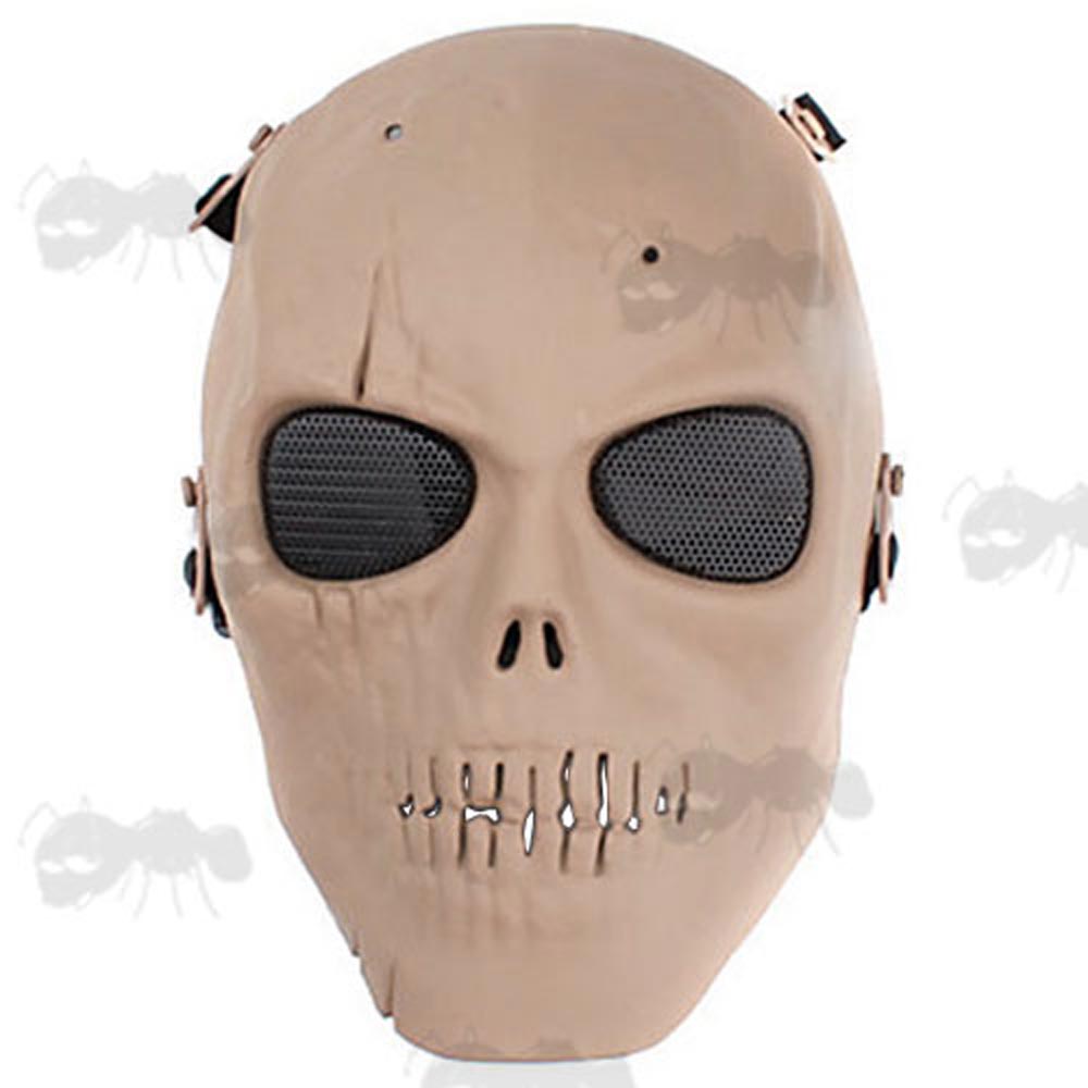 MO1 Tan Full Face Skull Airsoft Mask