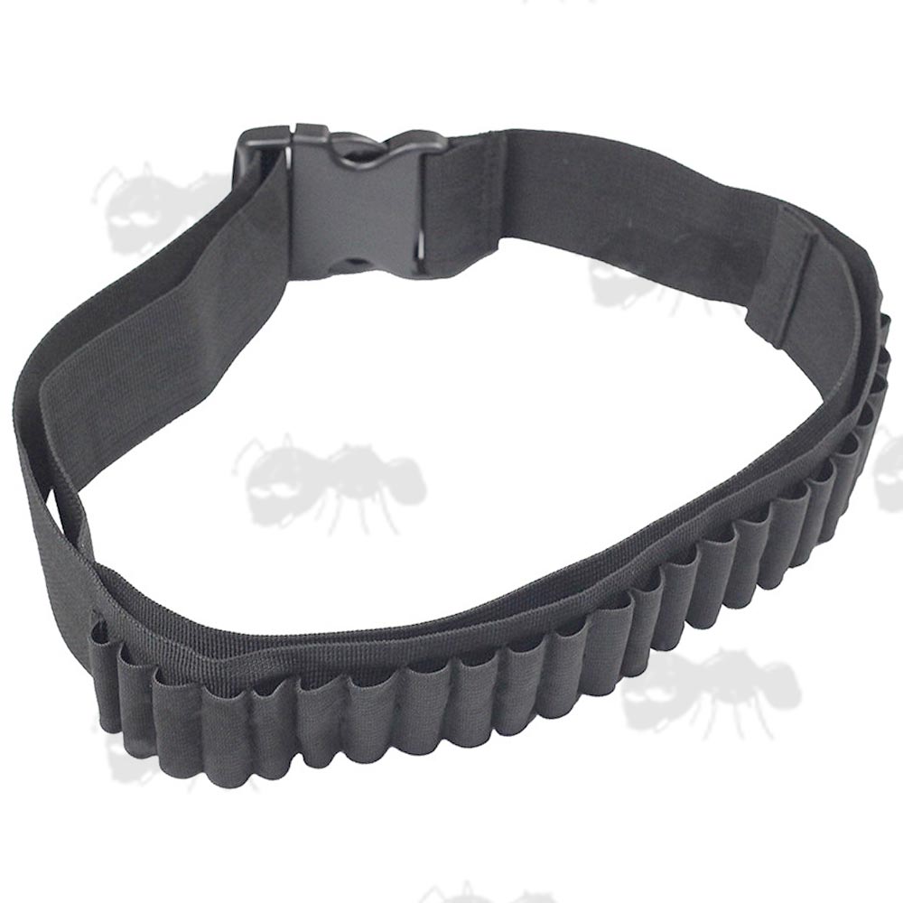 Black, Basic Twenty-Five Loop Shotgun Cartridge Belt