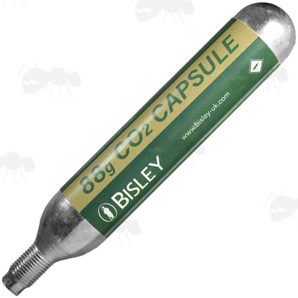 Large 88g Bisley Co2 Capsule with Threaded Fitting End