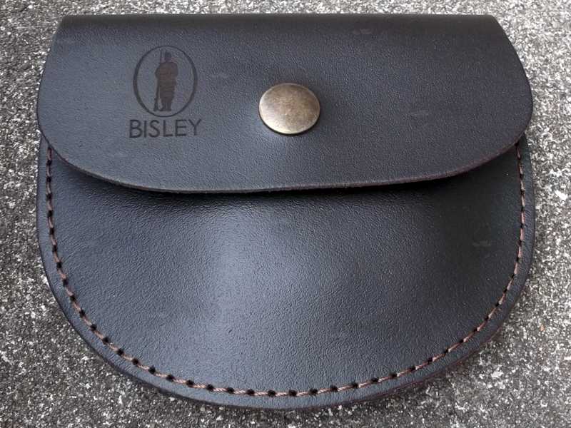 Bisley Brown Leather Airgun Pellet Pouch with Cord Necklace