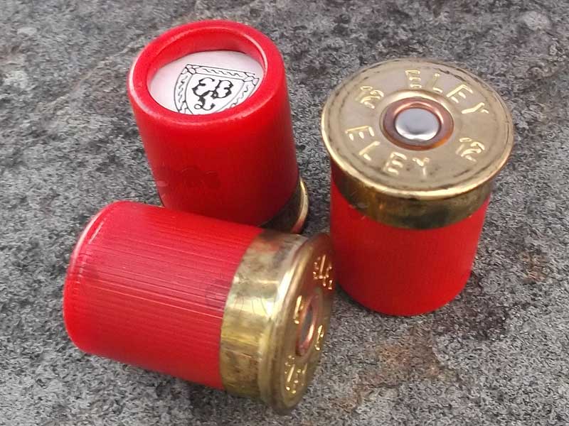 Three Red 12g Eley Saluting Blank Cartridges