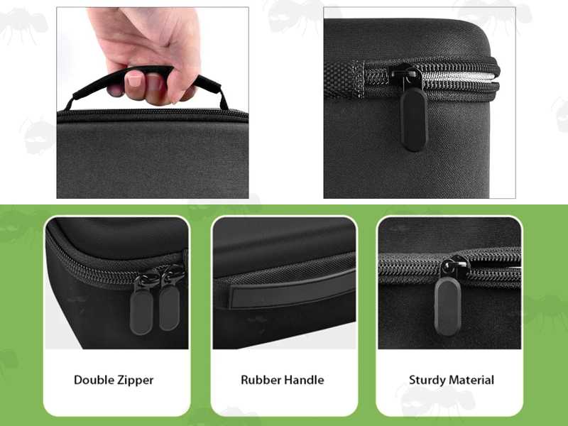 Features of The Black Soft Canvas Storage Case for Forty 8g or 12g Co2 / N2O Gas Capsules