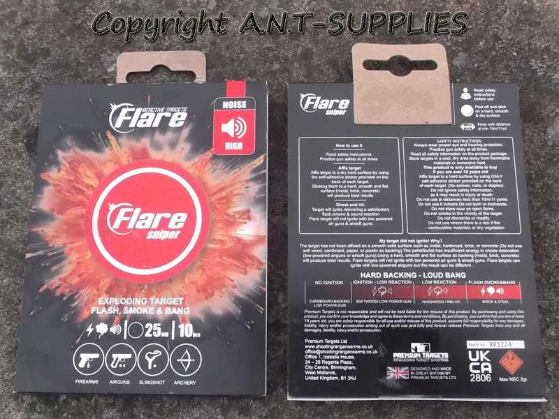25mm Diameter Small Sniper Flare Sonic Loud Exploding Targets In Packaging
