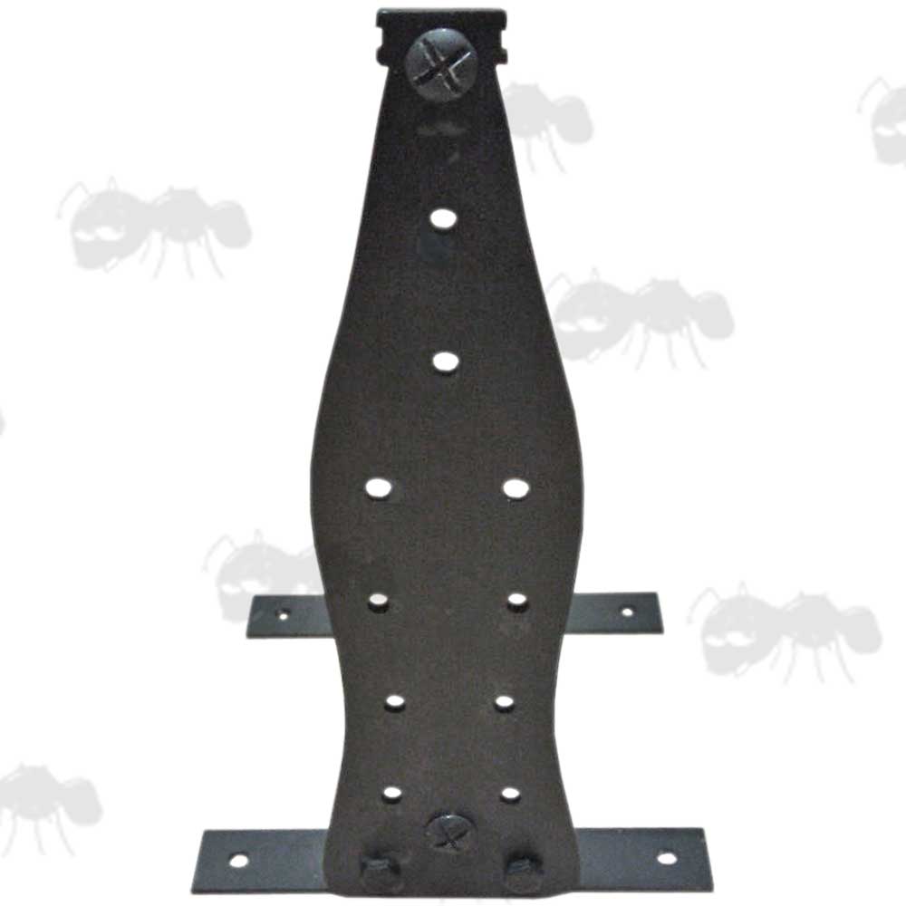 Gr8fun Black Metal Bottle Shaped Airgun Target With Holes For 10 Blank Cartridges