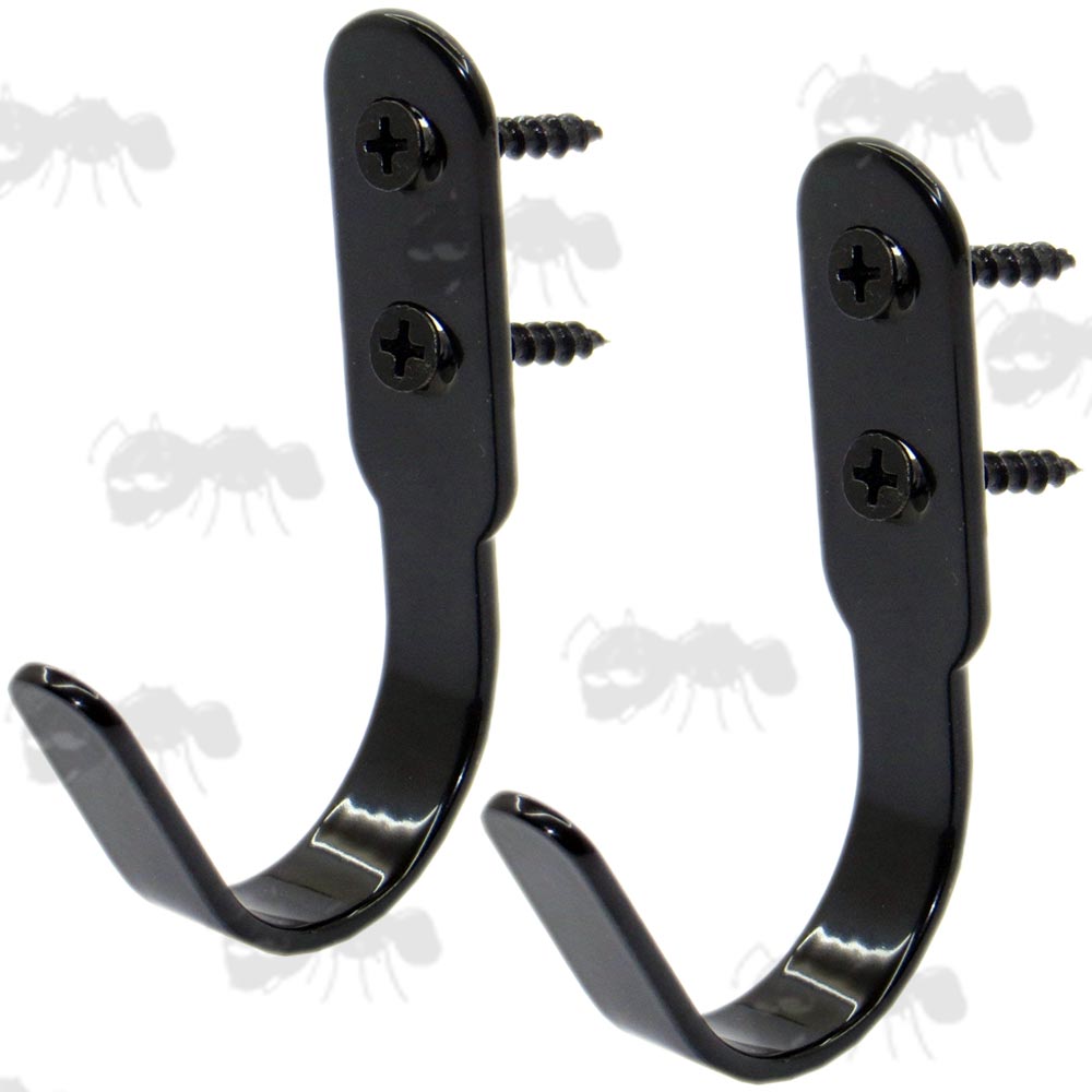 JShaped Wall Mounted Gun Display Hooks Rifle / Shotgun