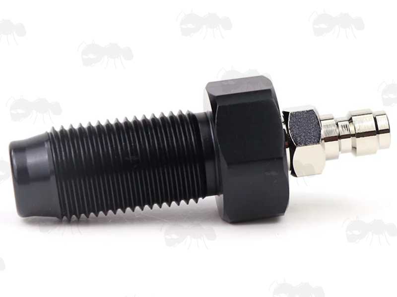 Side Profile View of The HPA To 88g Co2 Cartridge M16x1.5mm Thread Adapter for AirSource Airguns