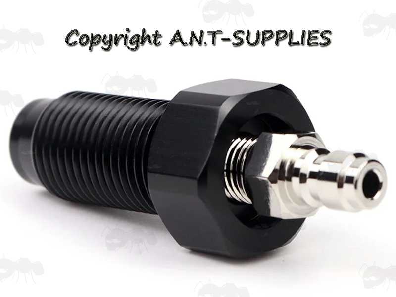 8mm Quick-Attach Plug View of The HPA To 88g Co2 Cartridge M16x1.5mm Thread Adapter for AirSource Airguns