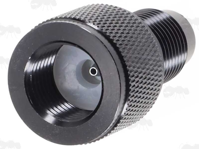 Inner Seal and Thread View of The 88g Co2 Capsule to M16x1.5mm Thread Adapters for AirSource Airguns