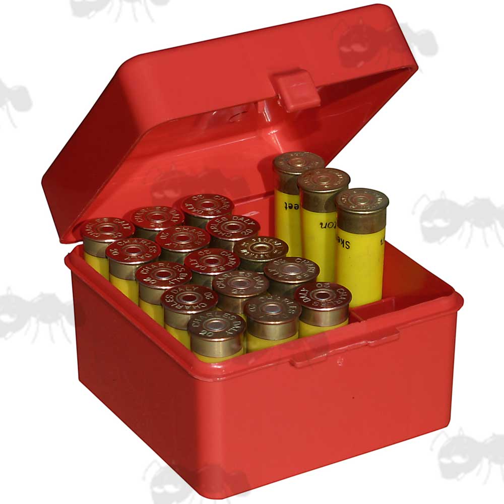 MTM Hard Plastic Shotgun Shell Box 12g 20g Cartridge Case
