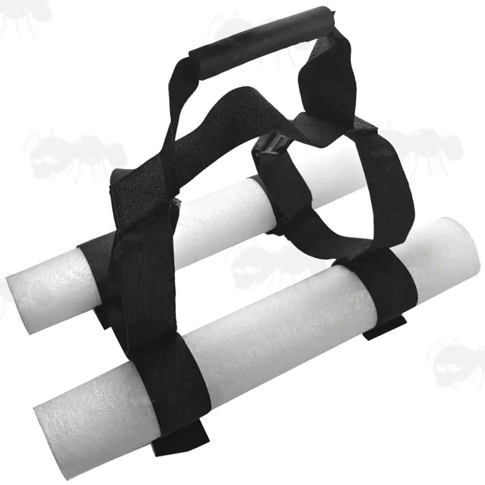 PCP Airgun Cylinder Carry Handle with White Foam Anti-Roll Cradle