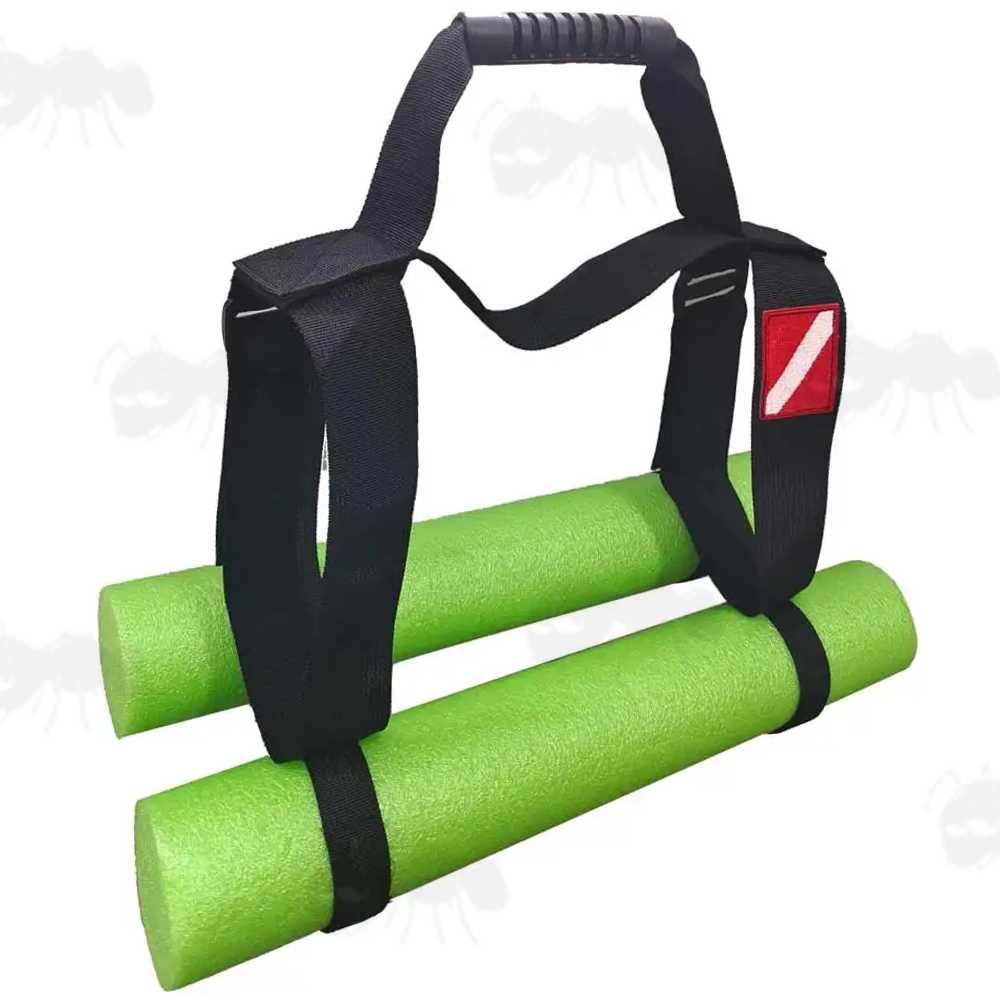 PCP Airgun Cylinder Carry Handle with Green Foam Anti-Roll Cradle