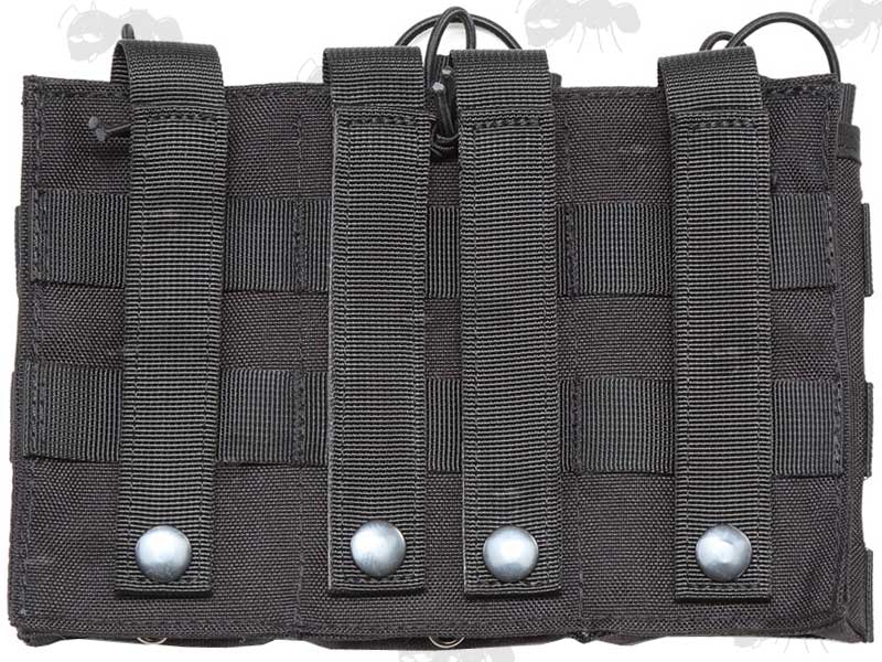 Black Canvas Universal Fast Access Triple Magazine MOLLE Pouch