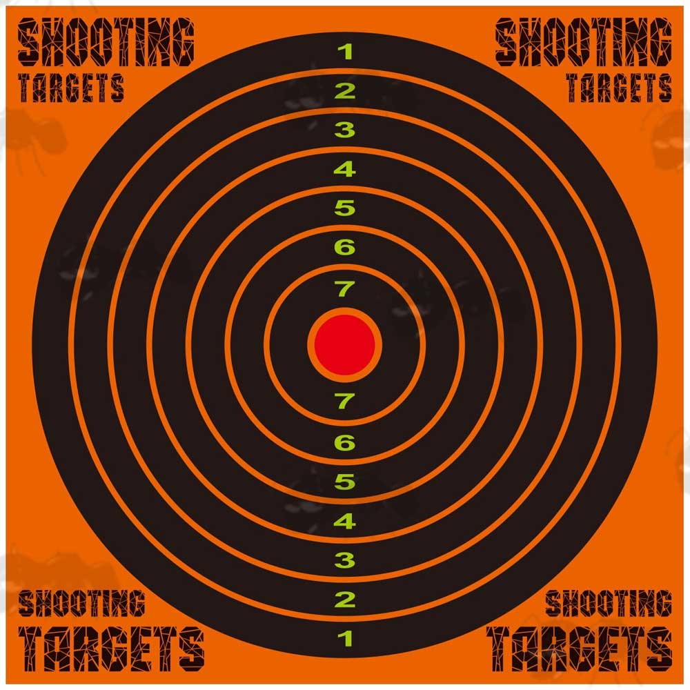 Jack Pyke 20 Orange Sticker Targets 3" Adhesive Shooting Air Rifle Pistol Target 