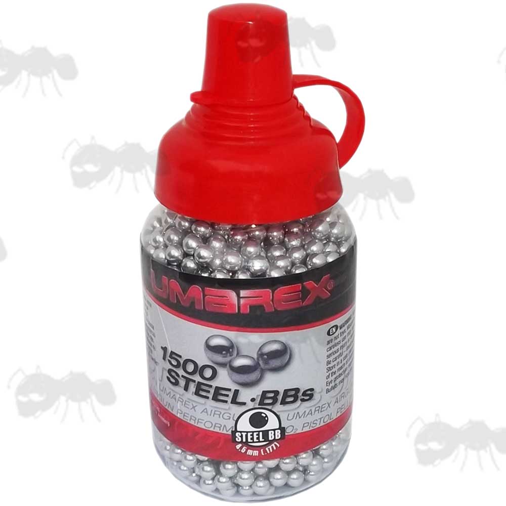 Bottle of 1500 Umarex 4.5mm Steel BBs