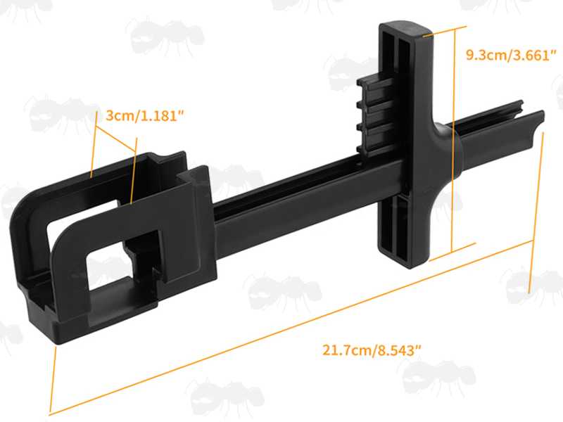 Dimensions of The All Black Polymer Rifle Magazine Speed Loader