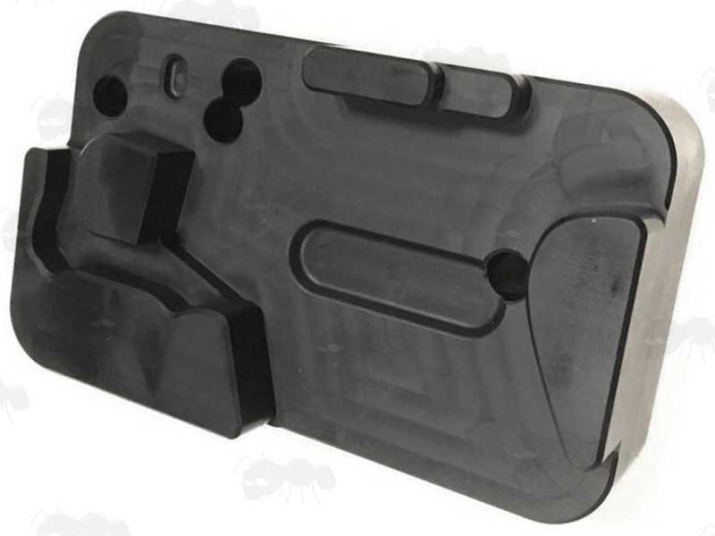 All Black Glock Handgun Frame Disassembly Bench Block