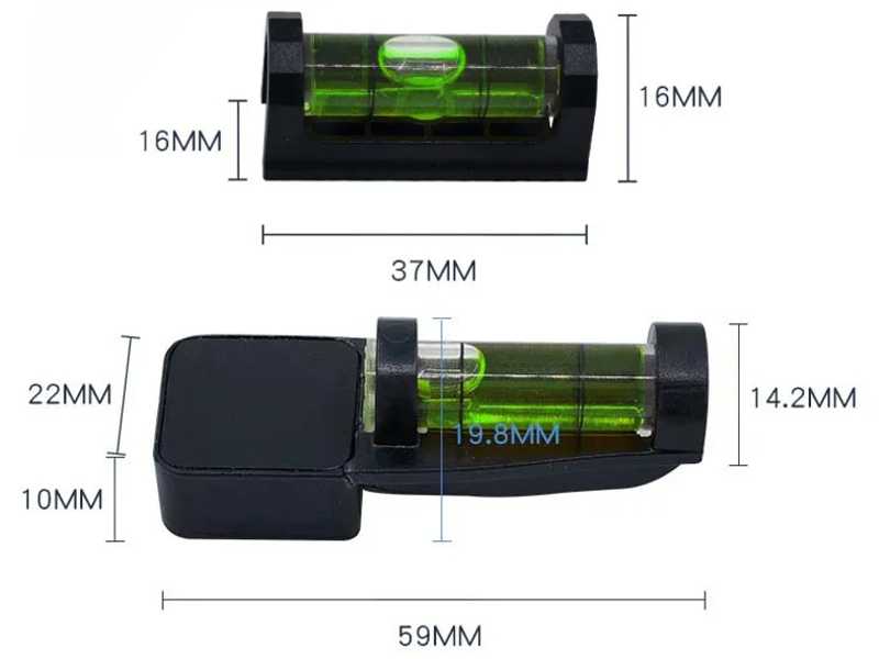 Pair of Gunsmiths Magnetic Base Rifle Scope Bubble Spirit Levels