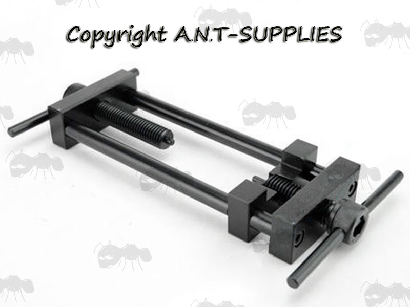 Airsoft AEG Motor Pinion Gear Replacement Vice Tool Close View