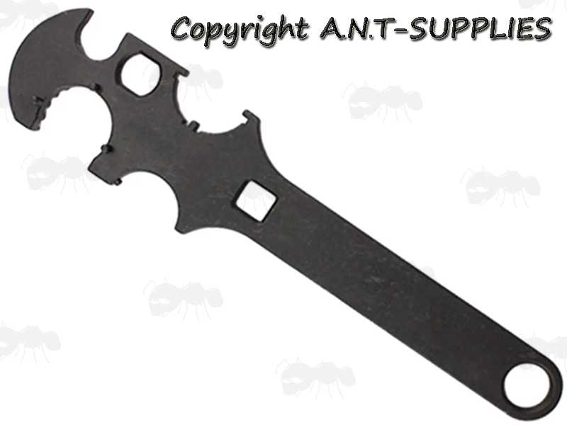 Powder Coated Round Head Steel Gunsmith AR-15 Combo Wrench Rifle Buttstock / Delta Ring Wrench Kappa