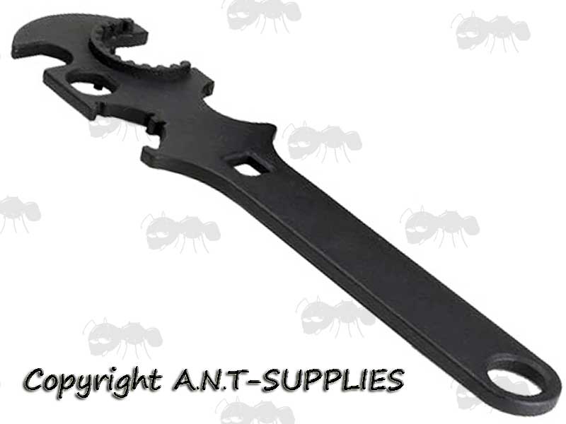 Powder Coated Round Head Steel Gunsmith AR-15 Combo Wrench Rifle Buttstock / Delta Ring Wrench Kappa